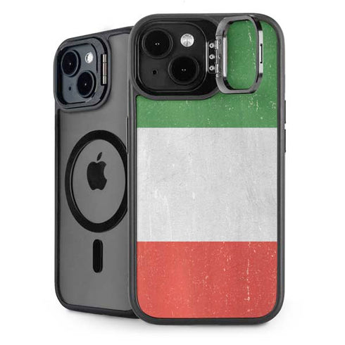 Italy Flag Distressed iPhone 14 Kickstand Case